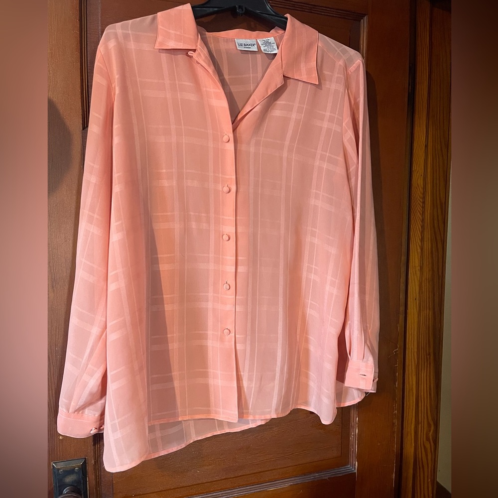 Liz baker long sleeve blouse